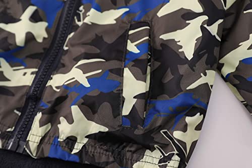 LZH Jungen Mädchen Regenmantel, wasserdichte Kapuze Jacke Mantel Hose Anzug 2PCS Sets