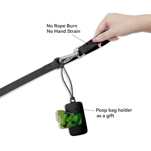 Kidding-Pets-Waterproof-Dog-Leash-with-Poop-Bag-Holder-5FT6FT-Adjustable-Length-with-2-Swivel-Hooks-Odor-Free-Easy-Clean-Dog-Lead-for-Large-Medium-Small-Dogs