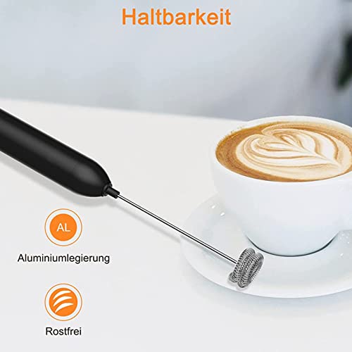 Melkopschuimer, Melkopschuimer, Melkklopper, Elektrische Melkopschuimer Handheld Roestvrij Staal ABS Multifunctionele Draagbare Mini-melkschuimer voor Keuken - Image 4