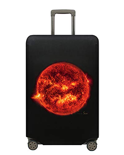 Preisvergleich Produktbild Kofferhülle Elastisch 18-32Zoll Kofferschutzhülle Gepäck Cover Reisekoffer Hülle Kofferschutz Luggage Cover Gepäckabdeckung Kofferschutzhülle mit Reißveschluss (Warme Sonne, M)