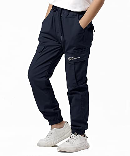 LOKTARC Boys' Pull-On Slim Fit Camo Cargo Jogger Pants4