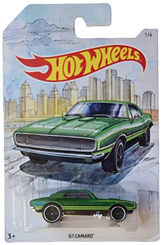 Hot Wheels '67 Camaro verde 1:64 Detroit Muscle Cars miniatura 1
