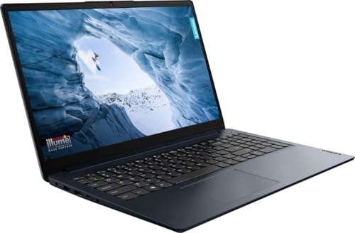 Image of Lenovo Ideapad 1 Laptop, 15.6 inch FHD (1920x1080) Touch IPS 300nits Anti-Glare Display, AMD Ryzen 5 7520U, AMD Radeon 610M, 8GB RAM 1TB SSD, Wi-Fi6, Win11, Abyss Blue, with 2TB Flash Drive, W /GaLiMu
