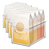 InterDesign iDesign Plastic Fridge and Freezer Organizer Bin with Integrated Handles...