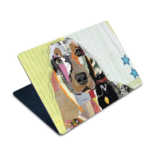 Autocollant MacBook Air 15 M2 Michel Keck skin vinyle design Basset Hound