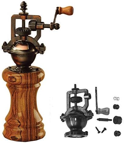 woodturning project kit for antique hand crank pepper grinder mechanism