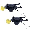 Hibbent 2 Pack 2-Inch Toilet Flapper Replacement Compatible with American Standard 7381129-200.0070A Universal Flapper and Chain with Float, 2-Inch Flush Valves
