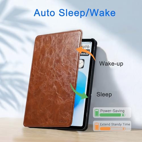 Image of CoBak Case for Samsung Galaxy Tab A11+ Plus 11 inch 2025, Multi-Viewing Angles, All New PU Leather Folio Stand Cover with Auto Sleep Wake Feature for Samsung Galaxy Tab A11+ Tablet 11-inch, Brown