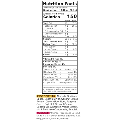The Granola Bakery 1048 Tgb Cinnamon Keto Granola | 1G Net Carb Cereal | Gluten Free Low Carb Nut Snack thumb #5