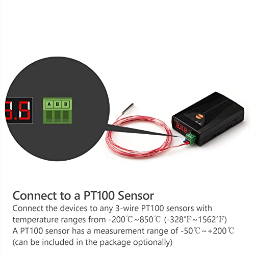 Image of Temperature IoT Gateway, PT100 Sensor to Sollae Cloud, SIG-5561