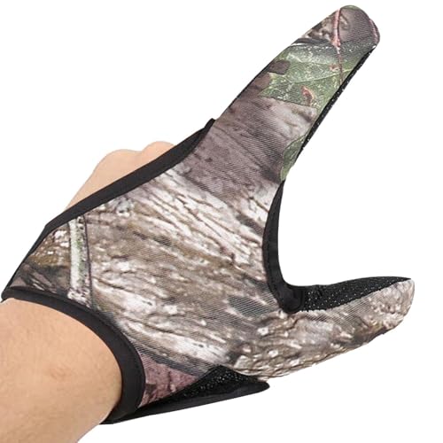 Dos guantes de pesca para los dedos – guante anti deslizamiento protector para hombres y mujeres | Guardia ligera para pesca, vuelo cometa, senderismo y actividades al aire libre | Afinar duradero