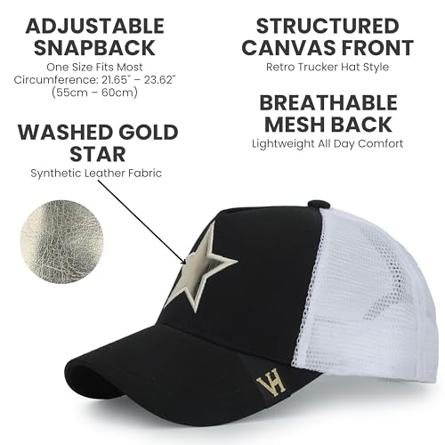 Image of VINTAGE HAVANA Trucker Hats Women | Mesh Adjustable Snapback Hat | Men & Women Cute Trendy Fashion Baseball Cap