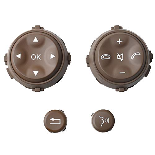 Lopbinte BotóN MultifuncióN del Volante del Coche para Mercedes- W221 S-Class S280 S300 S350 S400 Deep Amarillo