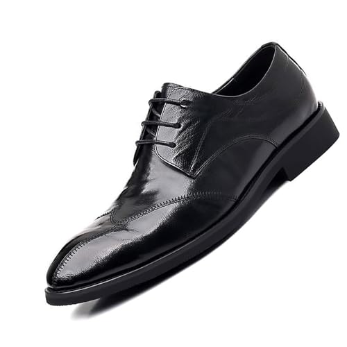 Men's Fashion Classic Dress Shoes Lace-Up Formal Modern Soft Sole Leather Walking Party Wedding Tuxedo Shoes