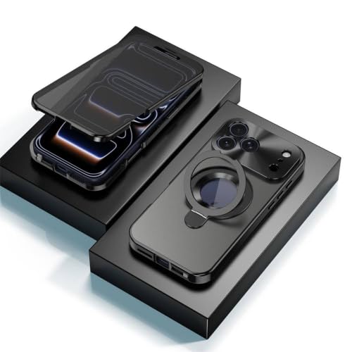 Coque magnétique iPhone 17 Pro Max étui verre antichoc et noir