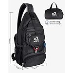 WATERFLY Packable Small Crossbody Sling Backpack Shoulder Chest Bag Daypack for Hiking Traveling - Image 3