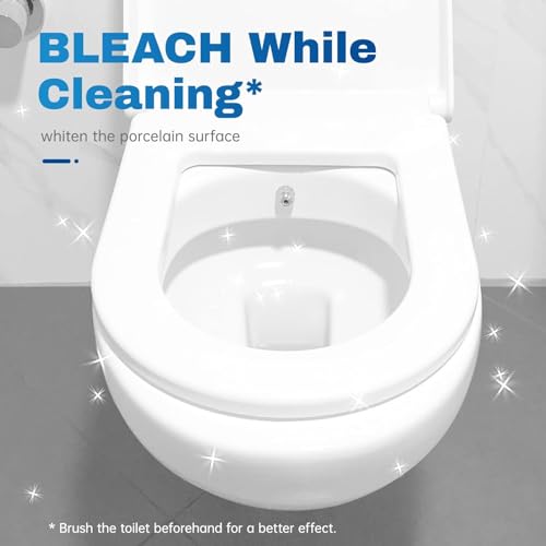 Image of Vacplus Toilet Bowl Cleaner Tablets, 80 Pack, Auto Bleach, Long-Lasting | Bathroom Tank, Prevent Stains, Deodorizing, Easy Use, Descaling, Slow Release