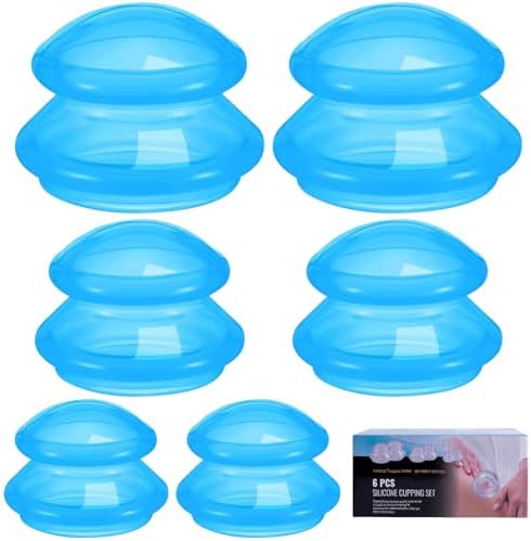 Eiito Cupping Therapy Sets -Silicone Cups Set Firm (6 Cups) Profe...