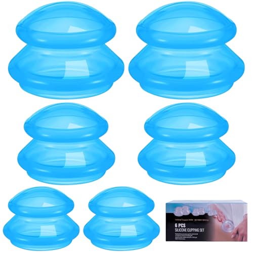 Eiito Cupping Therapy Sets -Silicone Cups Set Firm (6 Cups) Profe...