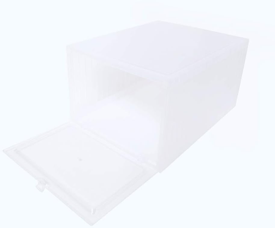 AIR Storage Shoes Box Plastic Foldable Stackable Shoe Container Clear Closet Shelf Shoe Organizer …