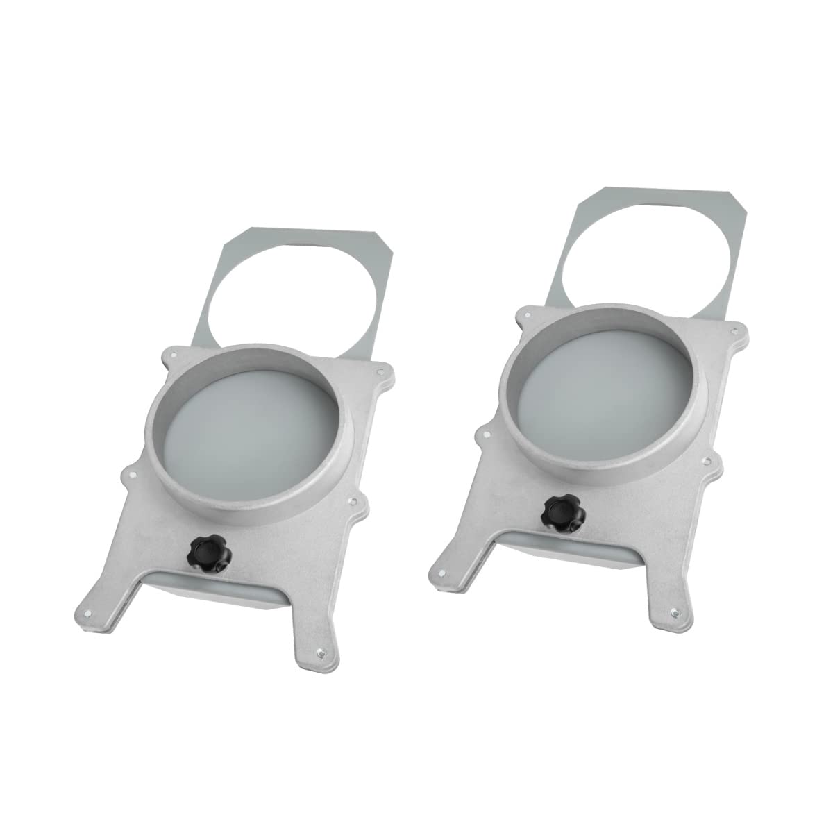 POWERTEC 70135-P2 Puerta de aluminio de 4 pulgadas para colector de polvo/accesorios de vacío, paquete de 2