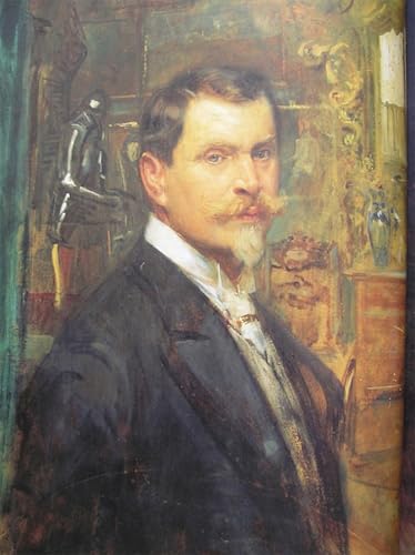 Tableau impressions d'art mural Edouard Veith poster vintage autoportrait deco chambre 60x90