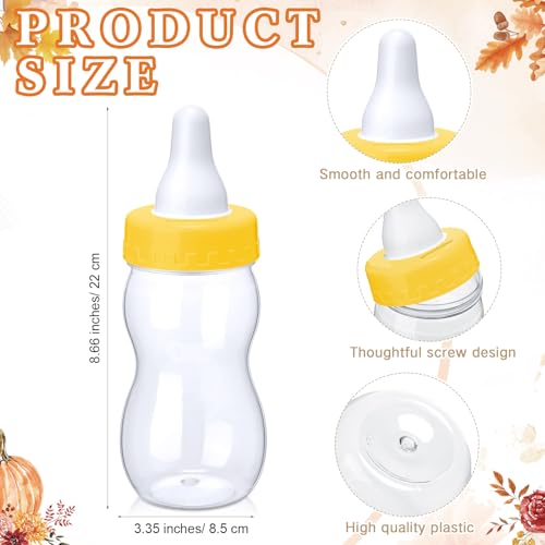 Image of Roowest 512 Pcs Baby Shower Games Guess How Many Pacifiers Sign 100 Small Guessing Games 10 HB Pencils 750ml Milk Bottle 400 Acrylic Pacifiers Decoration for Guest Gender Reveal(Pink,Pumpkin)