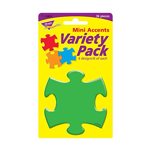 TREND enterprises, Inc. Puzzle Pieces Mini Accents Variety Pack, 36 ct (T-10805) image 5