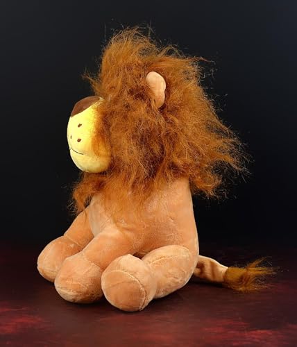 Image of Tickles Sitting Jungle Lion Alex Soft Stuffed Plush Animal Toy for Kids Room (Size: 30 cm Color: Brown)