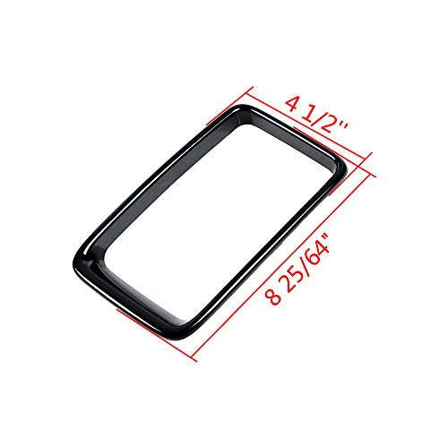 Astra Depot Compatible With 2014-2016 Jeep Grand Cherokee Grille Grill Cover Inserts Kit 7Pcs Glossy Black #TOP2