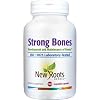 Strong Bone Support Supplement 22-in-1 Calcium, Magnesium & Vitamin D3 + K2 Formula with Glucosamine & Zinc, Enhanced Absorption Skeletal Health Capsules, 180 Veg Caps | NEW ROOTS HERBAL