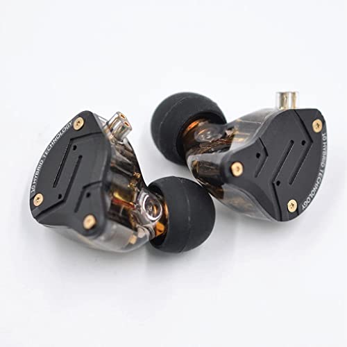 Image of KZ ZS10 Pro in-Ear Monitor Earphone with Mic, Hybrid Driver Setup IEM (4 Balanced Armature+1 Dynamic Driver) 2Pin 0.75mm Connector, Detachable Cable 3.5mm Gold Plated Plug for Singers, Musician (Mic)