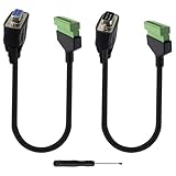 【Ports correspondant à l'ordre et utilisation DIY】La séquence des broches du connecteur DB9 à 8 broches est la suivante : 1-4, 2-3, 3-2, 4-1, 5 (vide), 6-5, 7-6, 8-7, 9-8. (Voir l'image du produit.) Ce câble mâle/femelle DB9 DIY permet d'allonger la longueur du câble DB9. Le connecteur enfichable à 8 broches (voies) à vis peut être inséré dans la fiche mâle/femelle DB9, puis la prise peut être connectée à d'autres fils, ce qui permet d'allonger la longueur du câble VGA DB9-9 broches.