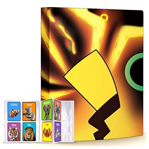 Trading Card Binder 4 Pocket 256 Cards, Card Holder Book for Most Standard Size Cards, Trading Card Folder for Game Playing Cards, Card Binder Case for Baseball Football Basketball Cards