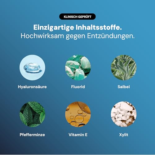 IMPROIC Mundspülung für Zahnimplantate (2er Pack) | Mit Hyaluronsäure, Fluorid & funktionellen Naturstoffen | Schützt Zähne und Zahnimplantate nachgewiesen vor Entzündungen – Bild 6