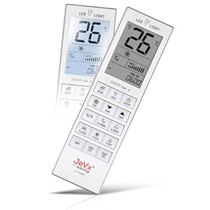 JEVX Universal-Fernbedienung für Klimaanlage, 5000 in 1, Universal-Fernbedienung für Mitsubishi, Jujitsu, LG, Carrier, Daewoo, Panasonic, Samsung, Toshiba, Haier, Klimaanlagen