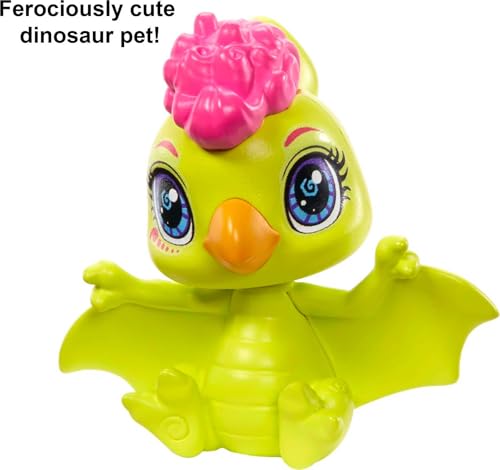 Muñeca Fernessa Mattel Cave Club con accesorios y dinosaurio miniatura 5