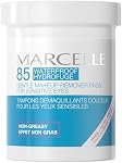 Marcelle Gentle Démaquillant pour yeux, yeux sensibles, soin imperméable, hypoallergénique, sans parfum, sans parabène, sans alcool, sans cruauté, 85 Plaquettes
