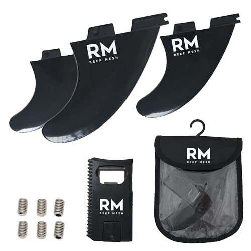 REEF MESH - Surfboard fins 3-Set Double Tab, Thruster Set, Board fins, Boost fin, fins Single, Machado, Soft Surfboard fins, surf fins, Surfboard fin, Surfing fins
