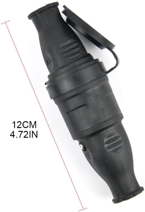 European Rubber Industrial Male & Female Plug Socket 16A 220V-250V 2P+E IP44 Waterproof Electric Power Connector