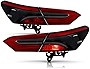 ACANII - For 2018-2023 Toyota Camry Red Smoke Tail Lights Rear Brake Lamps Assembly Driver & passenger Side 4PCS