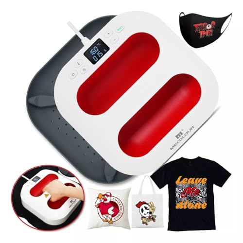 Prensa Térmica A4 23x23cm Sublimação Transfer Camiseta Dtf Mecolour Vermelho 220v