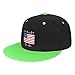 Haebfsl Make America Great Britain Again Flat Bill Hats Snapback Hat Brim Baseball Cap for Men Adjustable,Green