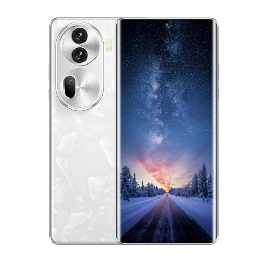 XUANMEIKE Reno 11 Pro Unlocked Android Phone 6.7-inch HD LCD Unlocked Cell Phone 8GB+256GB Android 13 Smartphone 6000 mAh Large Battery Unlocked Phone 4G Dual SIM (Pearl White)