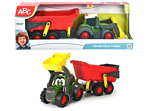 Dickie Toys ABC Spielzeugtraktor 65 cm Fendt mit Anhänger, Licht und Sound, geeignet für Kinder ab 1 Jahr (204119000) – Bild 7