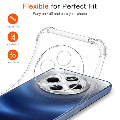 Image of Lustree Redmi 14C 5G / Redmi A4 /Poco M7 / Poco C75 Back Cover Case | Clear TPU Case with Four Corner Protection & Raised Guard |Protective Mobile Phone Cover for Redmi 14C 5G / Redmi A4 /Poco M7 / Poco C75