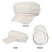 ColorSun Women's Newsboy Caps Beret Hat for Fashion Ladies White