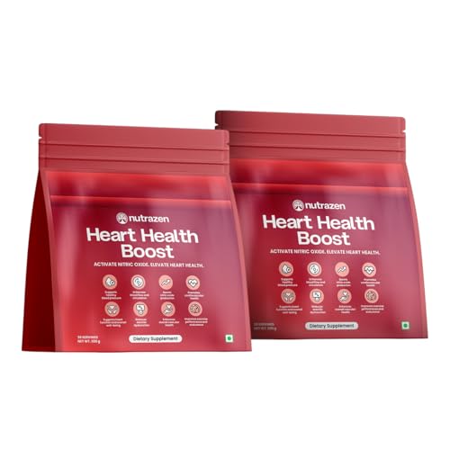Image of Heart Health Boost | L-Arginine, L-Citrulline Malate, Beetroot & Garlic Extract | Supports Healthy Circulation, Vitality & Energy | With Liposomal Vitamin C & Glutathione Antioxidant Formula - Pack of 2
