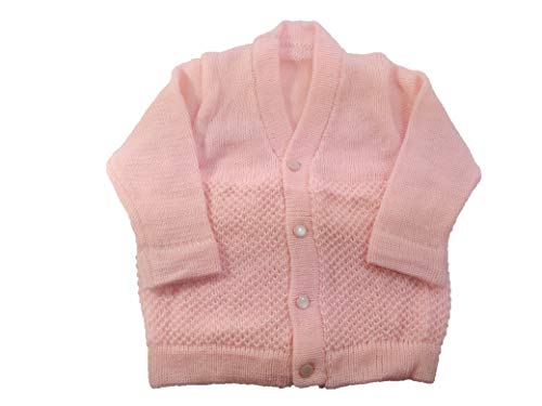 Image of Born Baby Woolen Sweater (3 Piece - 1 Sweater, 1 Cap, 1 Pair of Socks)| (Small 0-6 Months, Large 6-18 Months)