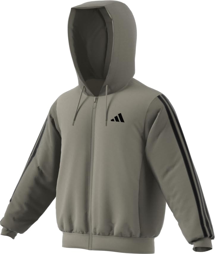 Image of adidas Men Jackets | Ess 3S In Hyb J | Green |